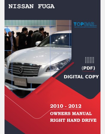 nissan fuga 2010 2011 & 2012 owners manual in english